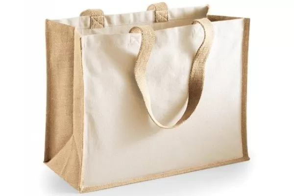 Canvas Jute Tote Bag