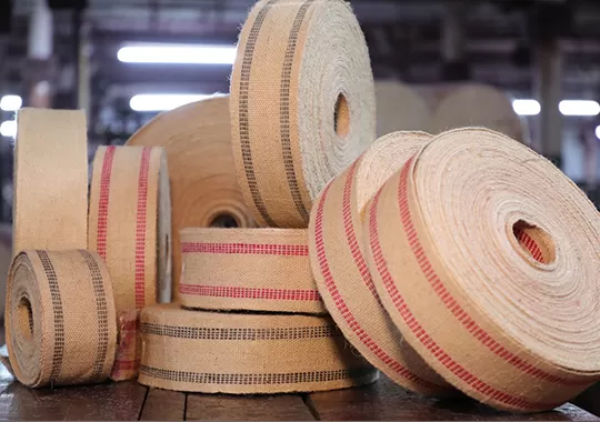 Jute webbing at Jute Factory