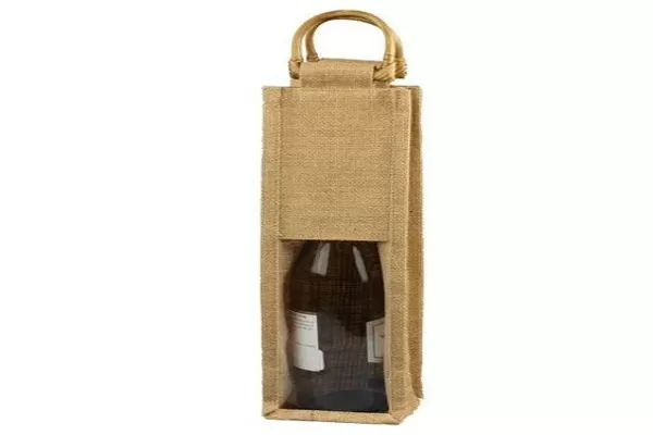 Burlap Wine Bags