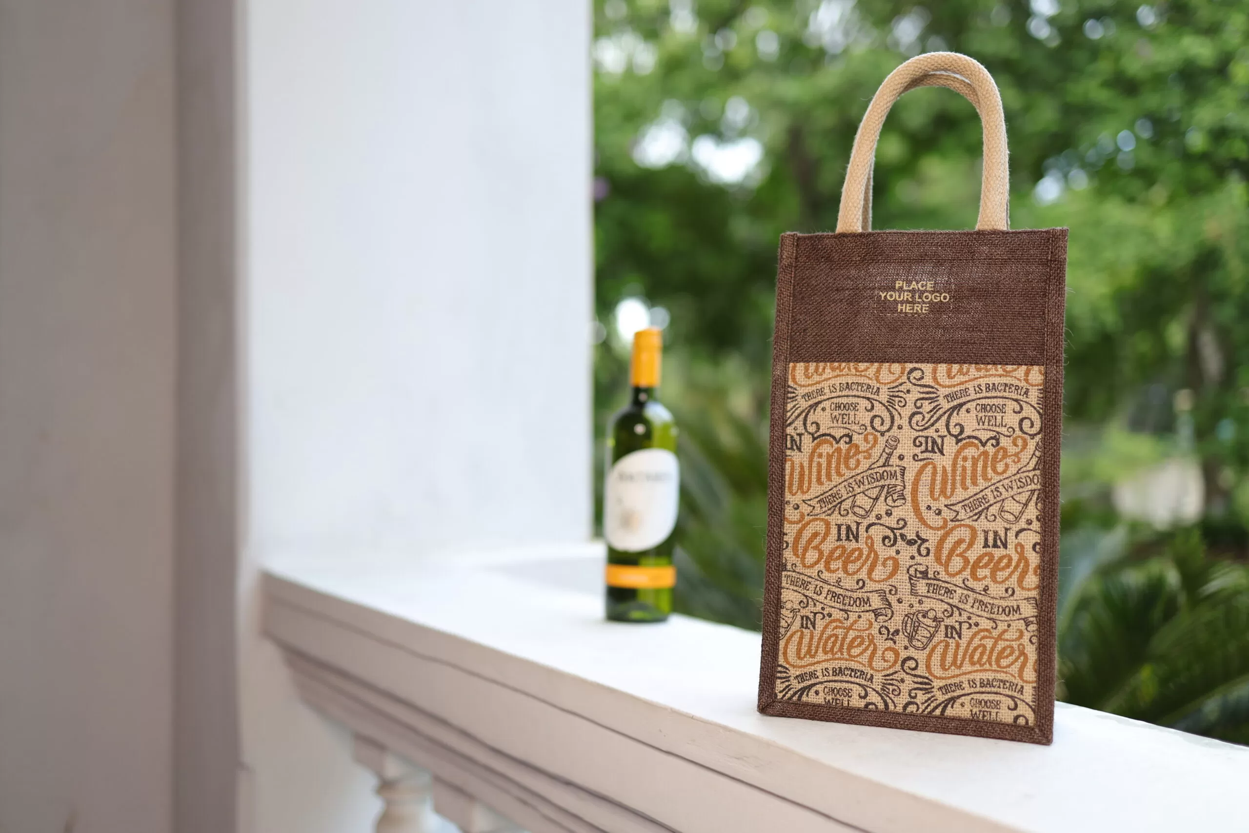 Burlap Wine Bags